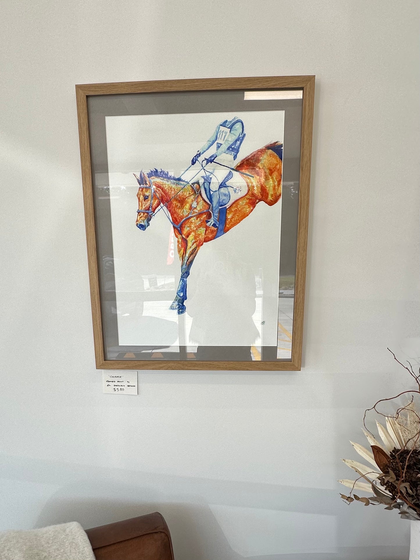 "Courage" print, A1 frame