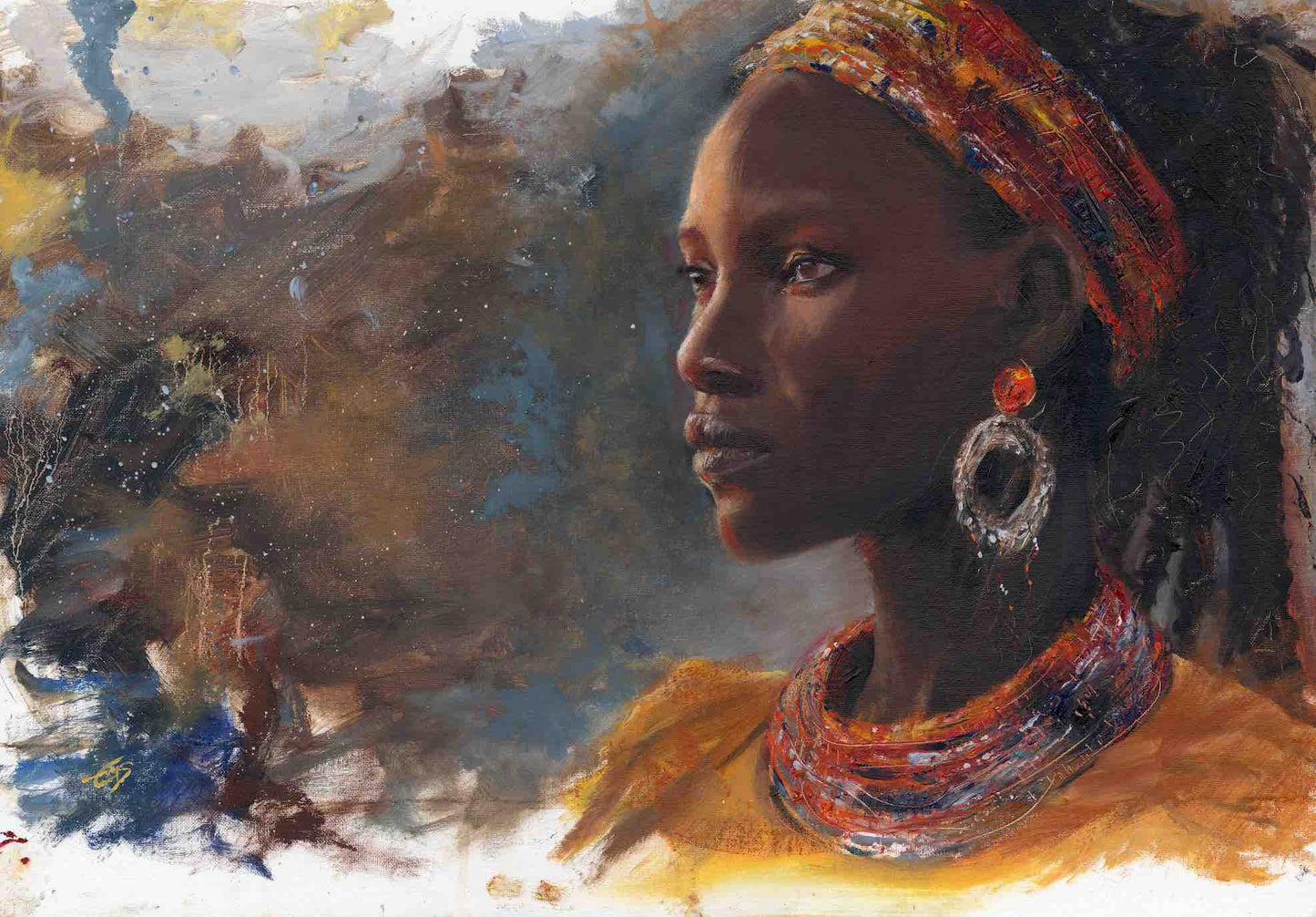 A2 framed "Jameela" print