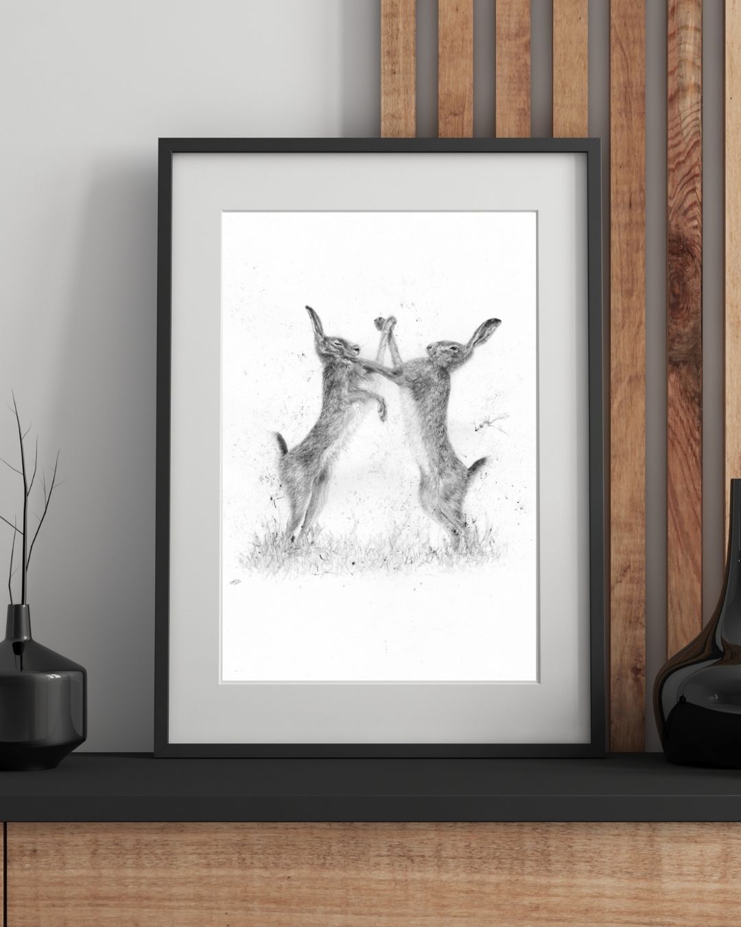 "Boxing Hares"