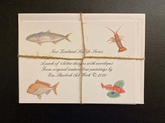 "Sealife Series Notecards"